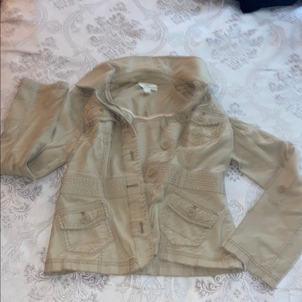 Khaki Button-Up Jacket